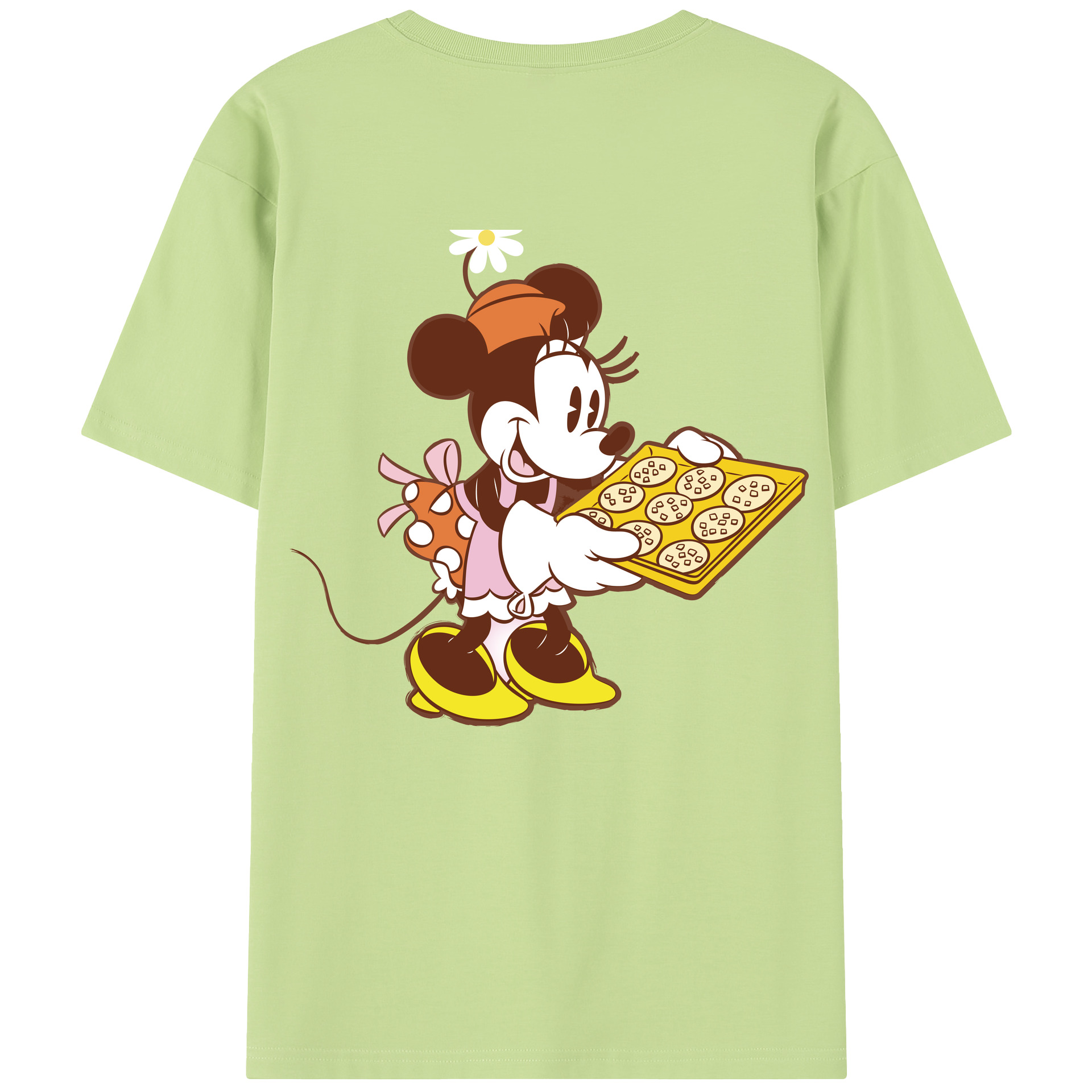 （画像用） ミッキーマウス Mickey Mouse 綿100％半袖Tシャツ（背面プリント）